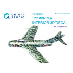 Quinta QD32057 - 1/32 3D-Printed coloured interior for MiG-15bis Trumpeter kit