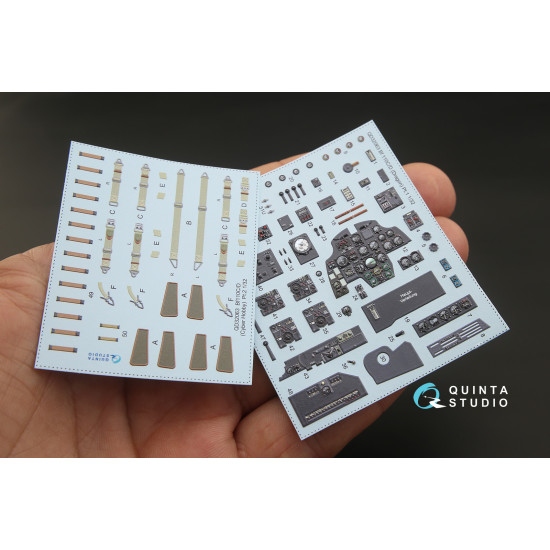 Quinta QD32063 - 1/32 3D-Printed coloured Interior for Bf 110C/D for Dragon kit Quinta QD32063 - 1/32 3D-Printed coloured Interior for Bf 110C/D for Dragon kit