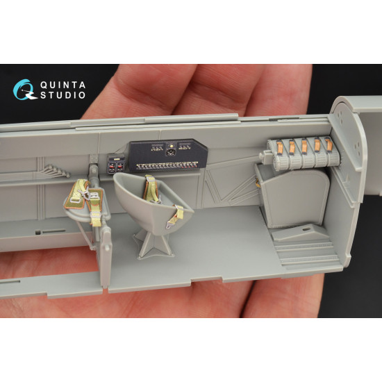 Quinta QD32063 - 1/32 3D-Printed coloured Interior for Bf 110C/D for Dragon kit Quinta QD32063 - 1/32 3D-Printed coloured Interior for Bf 110C/D for Dragon kit