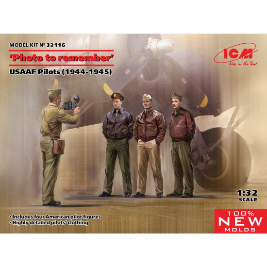ICM 32116 - 1/32 Photo to remember USAAF Pilots (1944-1945) model kit