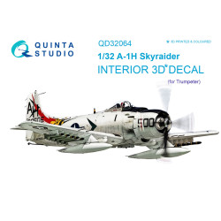 Quinta QD32064 - 1/32 3D-Printed Interior for A-1H Skyraider (Trumpeter kit)