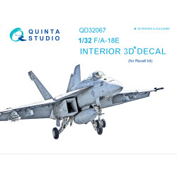 Quinta QD32067 - 1/32 3D-Printed & Coloured Interior for F/A-18E (Revell Kit)