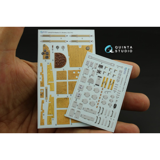 Quinta QD32076 - 1/32 3D-Printed & Coloured Interior for Albatros D.I (Roden kit)