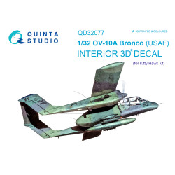 Quinta QD32077 - 1/32 3D-Printed interior for OV-10A (USAF version) (KittyHawk)