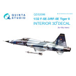 Quinta QD32086 - 1/32 3DPrinted coloured Interior for F-5E-3/RF-5 KittyHawk kit