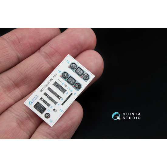 Quinta QD35001 - 1/35 ZiL-131 Family 3D-Printed & Coloured Interior on Decal Paper