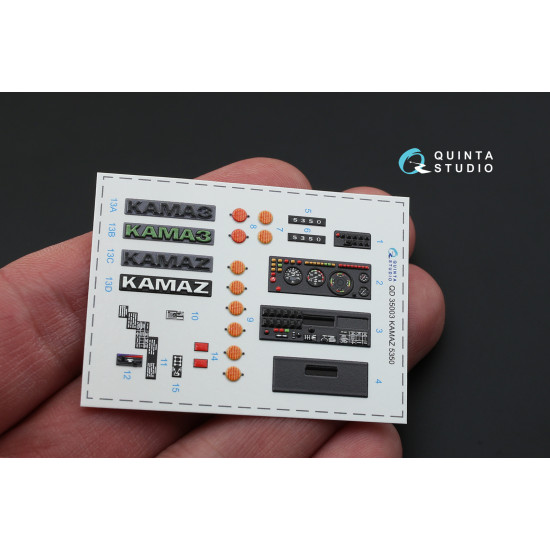 Quinta QD35003 - 1/35 KAMAZ 535 Mustang Family 3D-Printedcoloured Interior