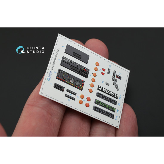 Quinta QD35003 - 1/35 KAMAZ 535 Mustang Family 3D-Printedcoloured Interior