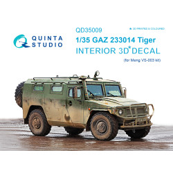 Quinta QD35009 - 1/35 3D-Printed Interior for GAZ 233014 Tiger (Meng)