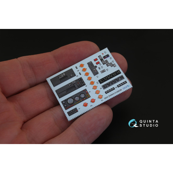 Quinta QD35012 - 1/35 3D Printed Coloured Interior for KAMAZ 4350 Mustang Family (Zvezda kit)