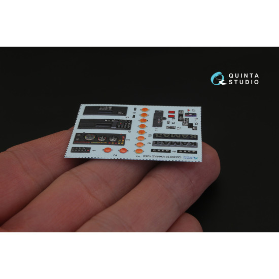 Quinta QD35012 - 1/35 3D Printed Coloured Interior for KAMAZ 4350 Mustang Family (Zvezda kit)
