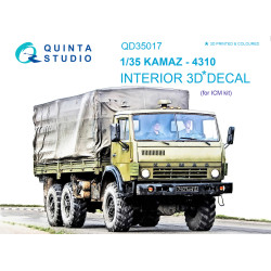 Quinta QD35017 - 1/35 3D-Printed & Coloured Interior for KAMAZ 4310 (ICM Kit)