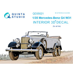 Quinta QD35021 - 1/35 3D-Printed & Coloured Interior for Mercedes-Benz G4 W31 (All Kit)