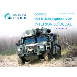 Quinta QD35023 - 1/35 3D-Printed Interior for K-4386 Typhoon VDV (MENG kit)