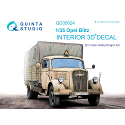 Quinta QD35024 - 1/35 3D-Printed Interior for Opel Blitz (Cyber-hobby/Dragon kit)