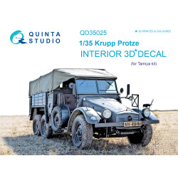 Quinta QD35025 - 1/35 3D-Printed & Coloured Interior for Krupp Protze Tamiya Kit