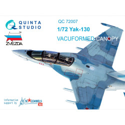 Quinta studio's QC72007 - 1/72 Vacuum clear canopy for Yak-130 (Zvezda kits)