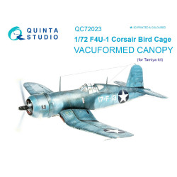 Quinta studio's QC72023 - 1/72 Vacuformed canopy for F4U-1 Corsair (Bird cage) (Tamiya kit)