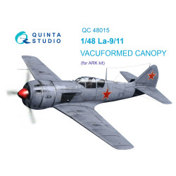 Quinta studio's QC48015 - 1/48 Vacuformed clear canopy for La-9/11 (for ARK kit)