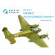 Quinta studio's QC48081 - 1/48 Vacuformed clear canopy for Yak-2 (Mars Models kit)