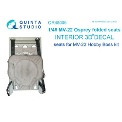 Quinta studio's QR48005 - 1/48 Osprey folded seats (26 pcs) for MV-22 (Hobby Boss kit)