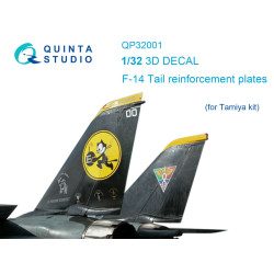 Quinta studio's QP32001 - 1/32 Tail reinforcement plates for F-14 (Tamiya kit)