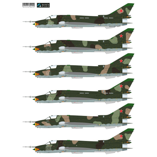 Quinta studio's MMD48005 - 1/48 Decal for Su-17M4 (Afgan war series)