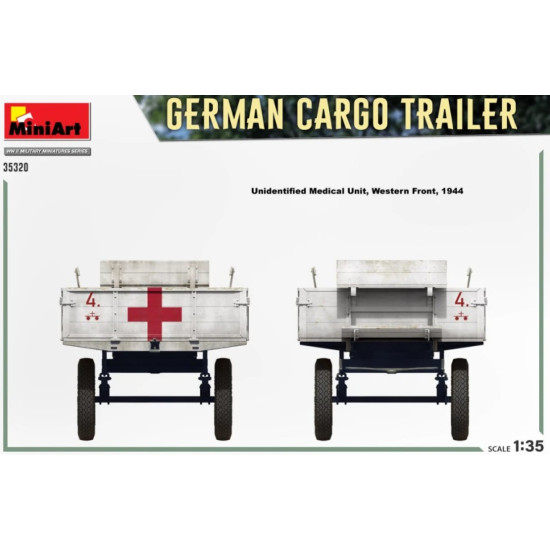 Us Stock Miniart 35320 - 1/35 German Cargo Trailer Scale Plastic Model Kit Us Stock Miniart 35320 - 1/35 German Cargo Trailer Scale Plastic Model Kit