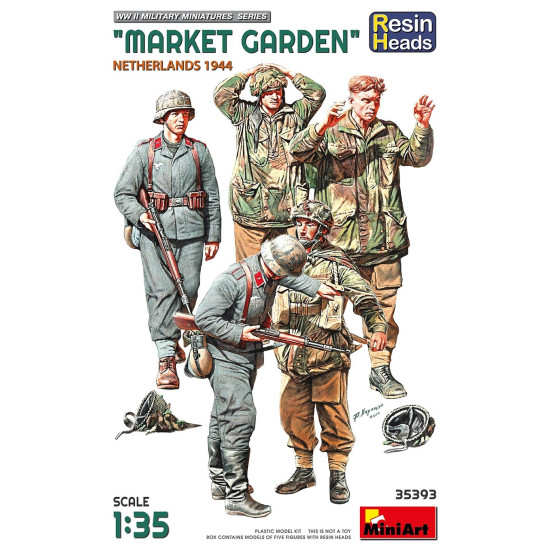 Miniart 35393 - 1/35 MARKET GARDEN NETHERLANDS 1944 RESIN HEADS