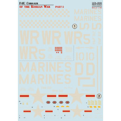 Print Scale 32-034 - 1/32 F4U Corsair in Korean War Part 2 NEW decal aircraft