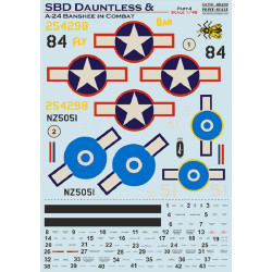 Print Scale 48-209 - 1/48 SBD Dauntless & Banshee in Combat Part 4 Decal