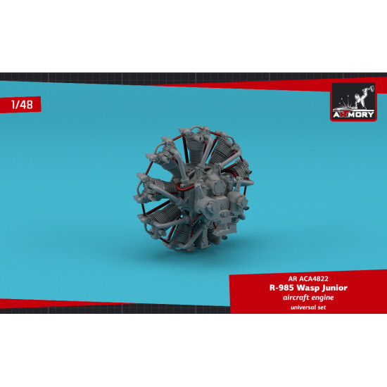 Armory ACA4822 - 1/48 R-985 Wasp Junior aircraft engine scale model kit