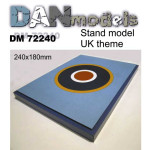 Dan Models 72240 - 1/72 Stand model UK theme, size 240 x 180 mm