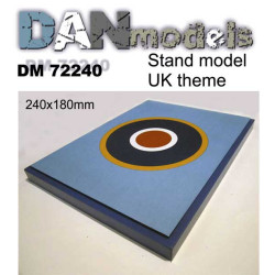 Dan Models 72240 - 1/72 Stand model UK theme, size 240 x 180 mm