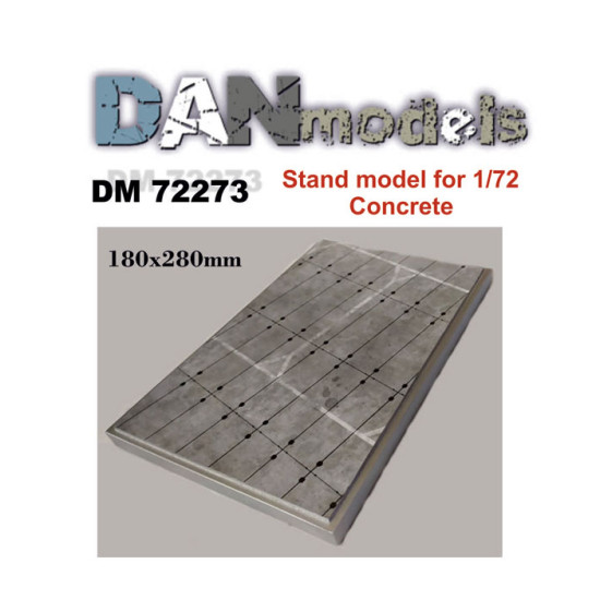 Dan Models 72273 - 1/72 Stand model for Concrete, size 180 x 280 mm