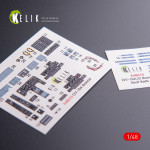 Kelik K48010 - 1/48 scale OV-10A Bronco interior 3D decals for Icm kit