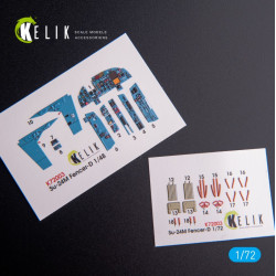 Kelik K72003 - 1/72 Scale Su-24m Interior 3d Decals For Trumpeter Kit