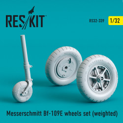 Reskit RS32-0339 - 1/32 scale Messerschmitt Bf-109E wheels set (weighted)