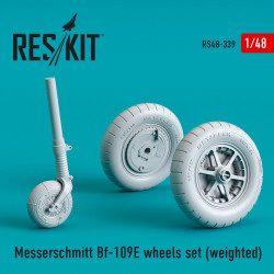 Reskit RS48-0339 - 1/48 scale Messerschmitt Bf-109E wheels set (weighted)