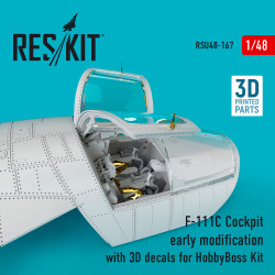 Reskit RSU48-0167 - 1/48 scale F-111C Cockpit early modification with 3D decals