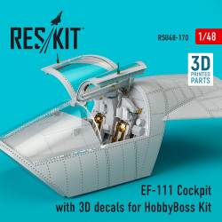Reskit RSU48-0170 - 1/48 scale EF-111 Cockpit with 3D decals for HobbyBoss Kit