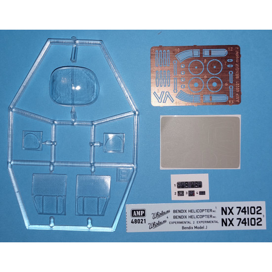 AMP 48-021 - 1/48 Bendix Model J, scale plastic model kit