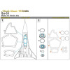 Metallic Details MDM4816 - 1/48 Su-33. Masks for scale model Kinetic kit