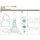 Metallic Details MDM4816 - 1/48 Su-33. Masks for scale model Kinetic kit