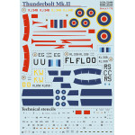 Print Scale PRS72-449 - 1/72 Thunderbolt Mk.II Wet Decals for aircraft model