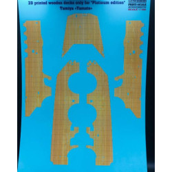 Print Scale 3D350-003 - 1/350 3D printed wooden decks for Platinum edition Tamiya Yamato NEW