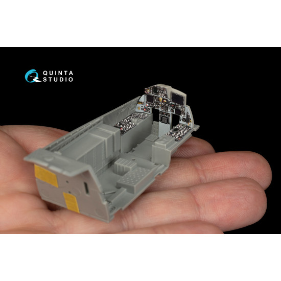 Quinta Studio QD48214 - 1/48 F-15C PAD-upgraded 3D-Printed & Coloured Interior on Decal Paper with Resin Parts (GWH) Quinta Studio QD48214 - 1/48 F-15C PAD-upgraded 3D-Printed & Coloured Interior on Decal Paper with Resin Parts (GWH)