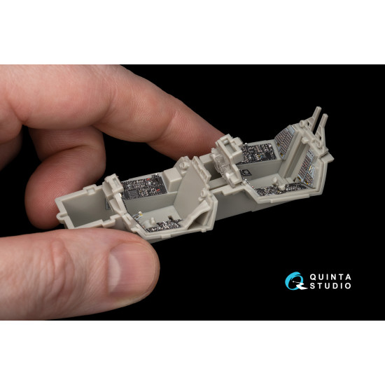 Quintas studio QD48231 - 1/48 F-14A Late 3D-Printed & Coloured Interior on Decal Paper (Tamiya)