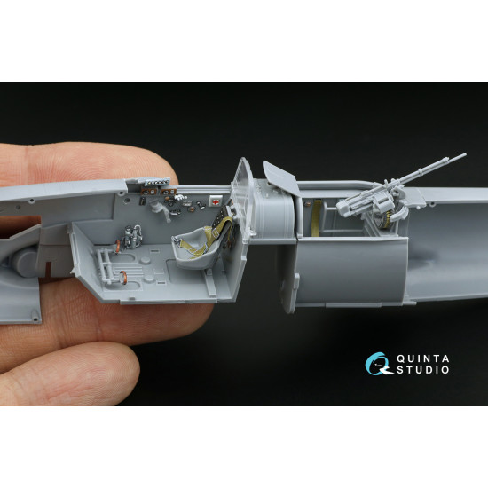 Quintas Studio QD48236 - 1/48 IL-2 1943 (two-seat) 3D Printed & Coloured Interior on Decal Paper (Zvezda)