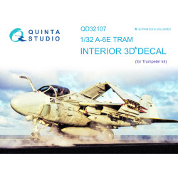Quintas studio QD32107 - 1/32 A-6E TRAM Intruder 3D-Printed & Coloured Interior on Decal Paper (Trumpeter)